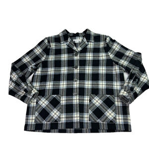 Pendleton Jacket Womens Medium Limited Edition 49er Virgin Wool Blue Black Plaid
